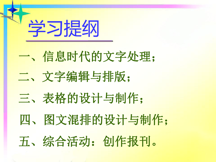 冀教版七年級全冊信息技術(shù) 10.圖文處理 — 圖文設(shè)計制作全攻略